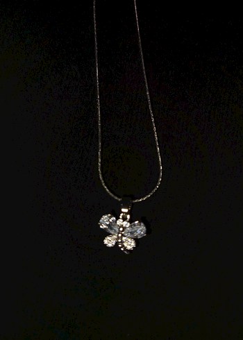 Kelebek Figürlü Mini Zincir Kolye - Görsel 5