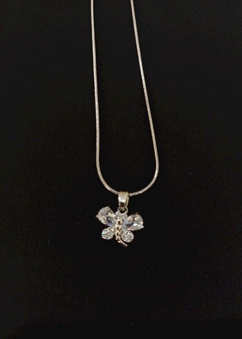 Kelebek Figürlü Mini Zincir Kolye - Görsel 9