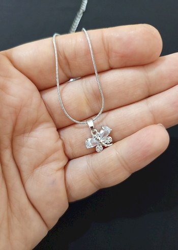 Kelebek Figürlü Mini Zincir Kolye - Görsel 7