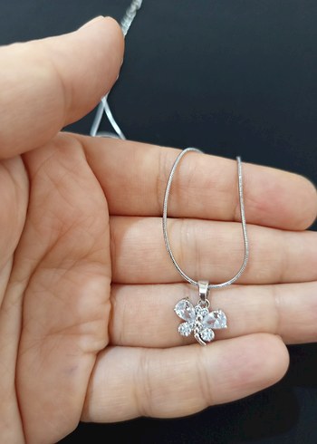 Kelebek Figürlü Mini Zincir Kolye - Görsel 8