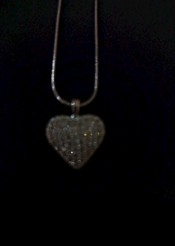 Gümüş Renkli Kalp Figürlü Kadın Kolye - Görsel 10