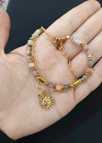 Bohem Güneş Figürlü Çelik Bileklik - Görsel 7