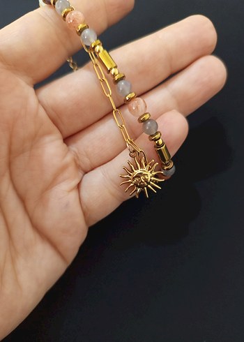 Bohem Güneş Figürlü Çelik Bileklik - Görsel 3