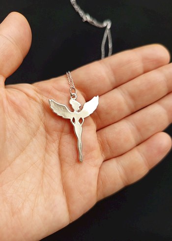 Perikızı Gümüş Gotik Kadın Kolye - Görsel 10