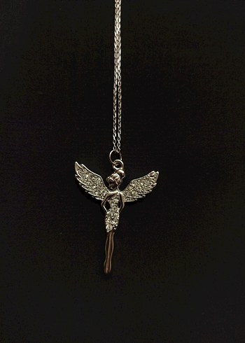 Perikızı Gümüş Gotik Kadın Kolye - Görsel 3