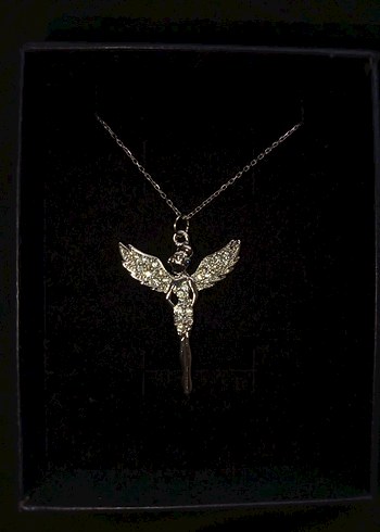 Perikızı Gümüş Gotik Kadın Kolye - Görsel 2