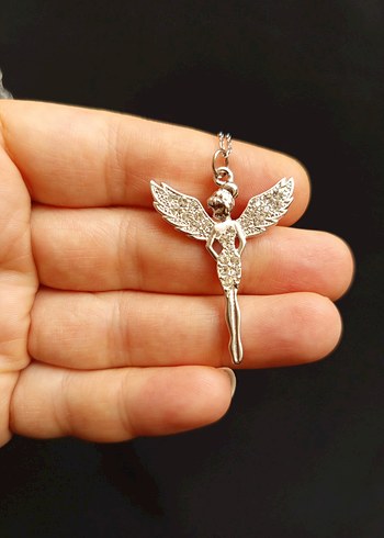 Perikızı Gümüş Gotik Kadın Kolye - Görsel 9