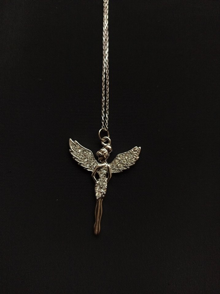 Perikızı Gümüş Gotik Kadın Kolye - Görsel 3