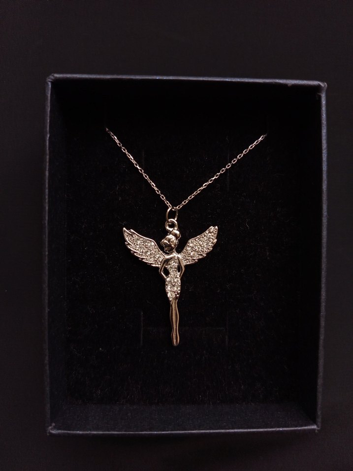 Perikızı Gümüş Gotik Kadın Kolye - Görsel 4