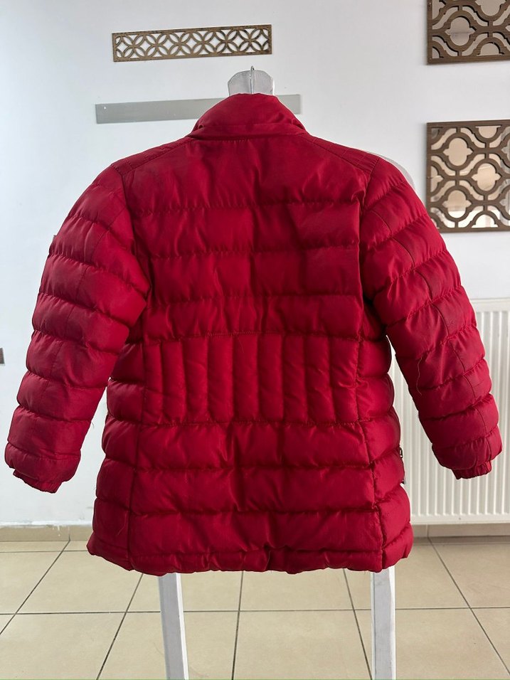 Kırmızı  Çocuk Fermuarlı Mont - Görsel 3