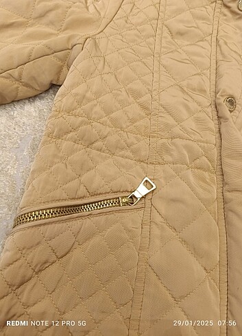 6 Yaş Beden altın Renk Zara mont 