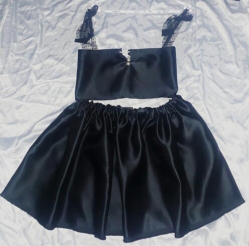 Mini etek crop takım