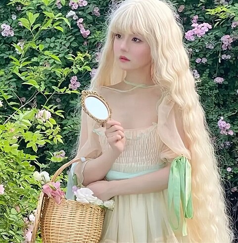 100 cm platin saç