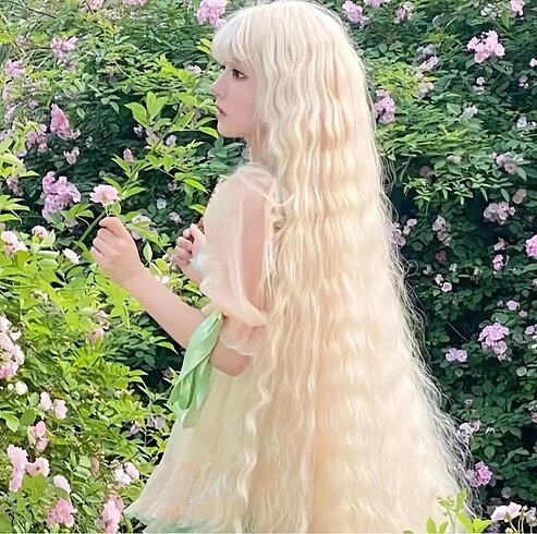 100 cm platin saç - Görsel 2