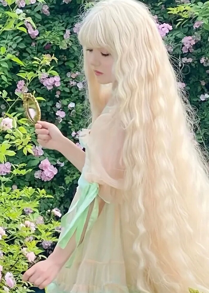 100 cm platin saç - Görsel 3
