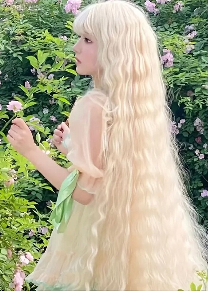 100 cm platin saç - Görsel 2