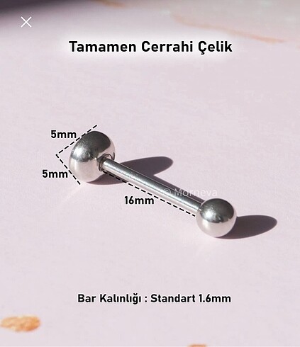  Beden Hello kitty çelik dil piercing