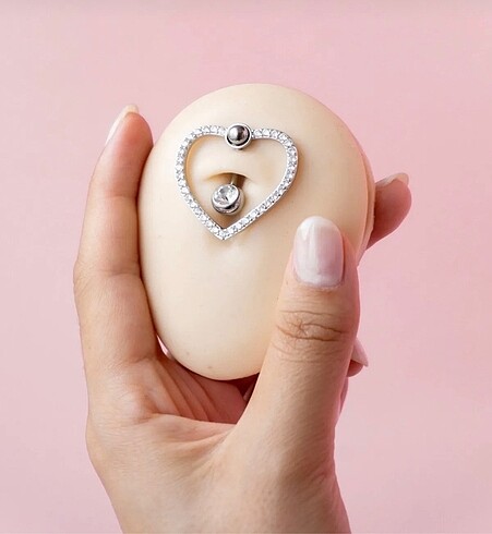 Çelik belly piercing - Görsel 3