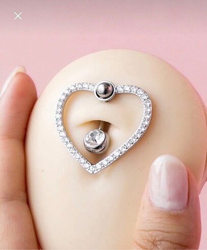 Çelik belly piercing