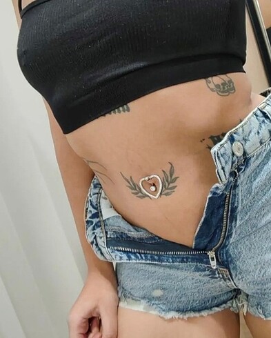 Çelik belly piercing - Görsel 2