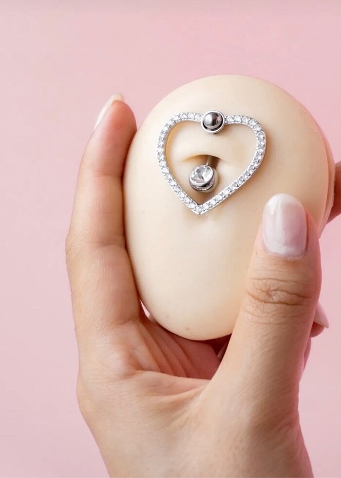 Çelik belly piercing - Görsel 3