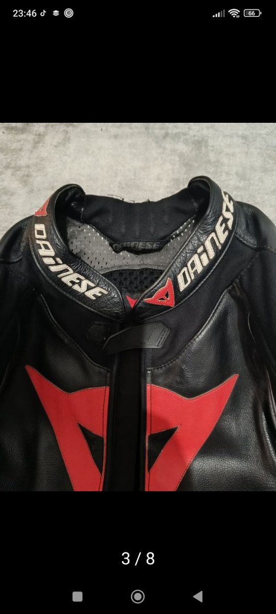 dainesse Siyah orjinal deri motor montu - Görsel 3