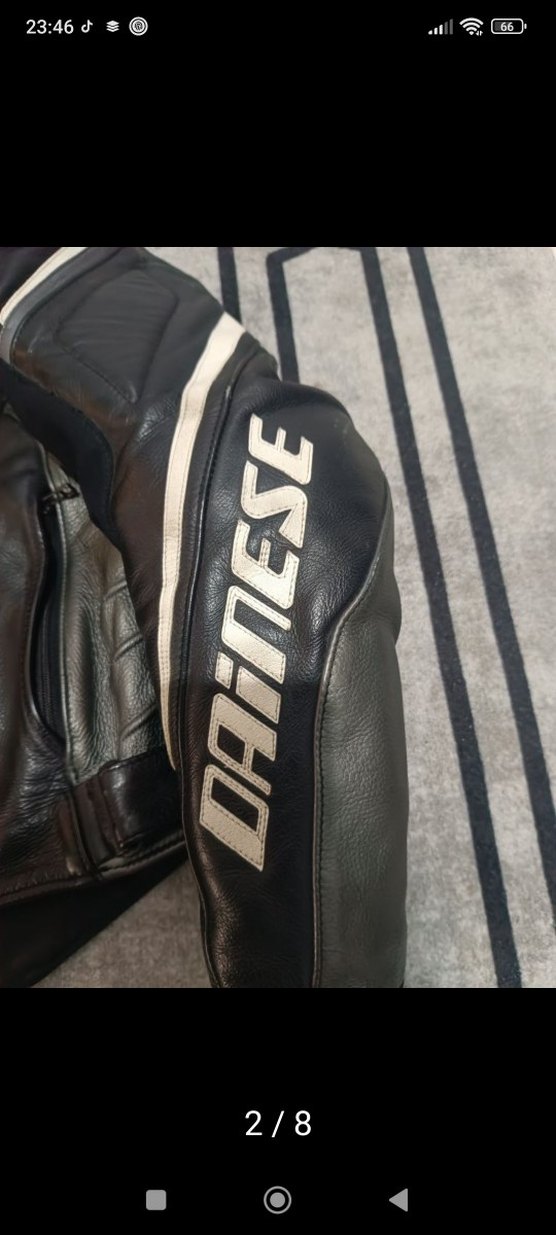 dainesse Siyah orjinal deri motor montu - Görsel 2