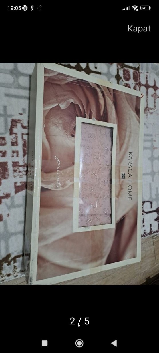 Karaca Pembe Nakışlı Nevresim Takımı - Görsel 5