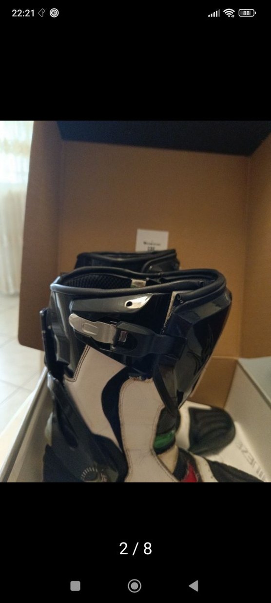 falco Beyaz Siyah Erkek motor Botu - Görsel 2