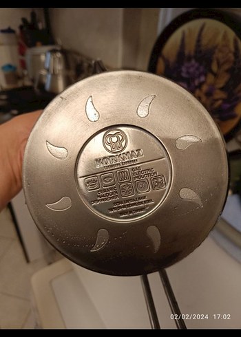 Korkmaz Parlak gümüş Renkli Çelik Çaydanlık Seti - Görsel 3