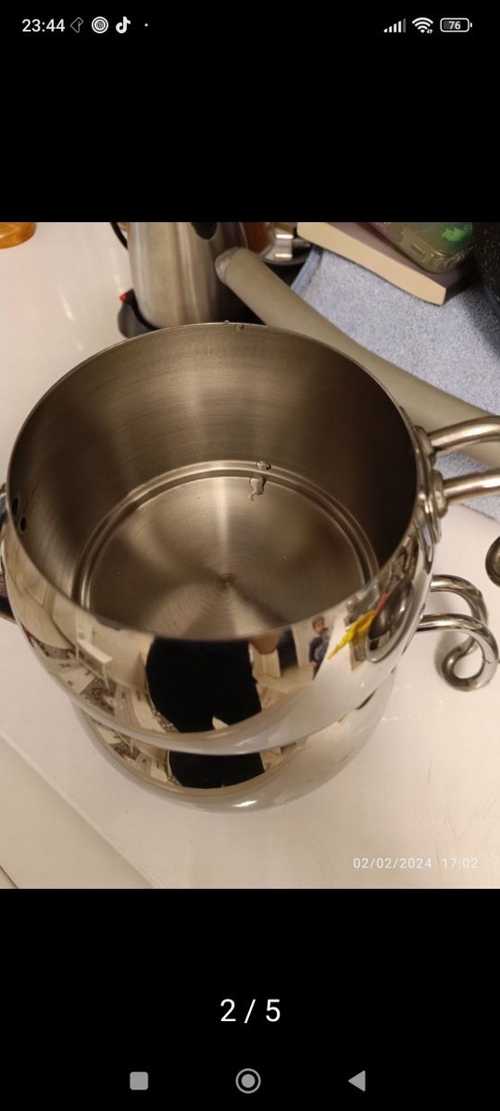 Korkmaz Parlak gümüş Renkli Çelik Çaydanlık Seti - Görsel 2