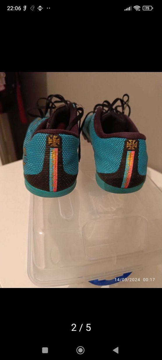 Nike Turkuaz Erkek Futbol Ayakkabısı Velcro Bağcıklı - Görsel 2