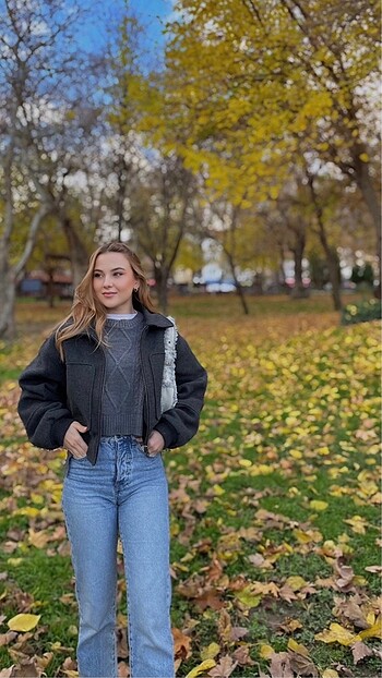 s Beden gri Renk Pull bear ceket