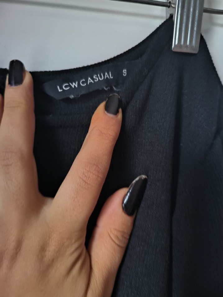 Siyah Kemerli Midi Kadın Elbise - Görsel 4