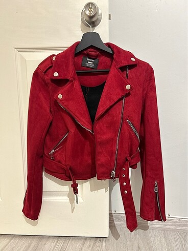 BERSHKA NUBUK BİKER CEKET