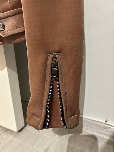 xs Beden BERSHKA NUBUK BİKER CEKET
