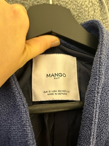 s Beden lacivert Renk MANGO KABAN