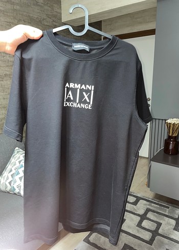 Armani Exchange Siyah Baskılı Erkek Tişört