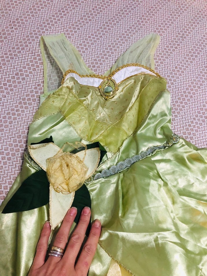 Yeşil İşlemeli Kız Çocuk Elbisesi - Görsel 2