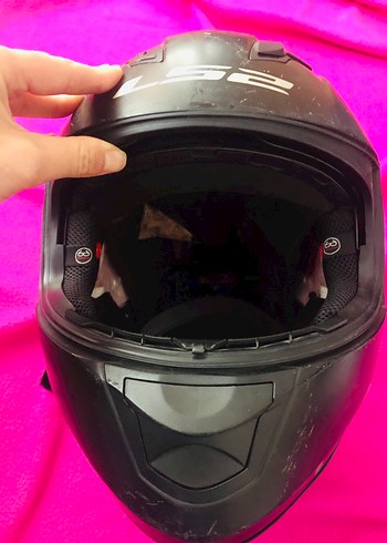 LS2 Siyah Motosiklet Kaskı - Görsel 6