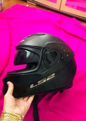 LS2 Siyah Motosiklet Kaskı - Görsel 3