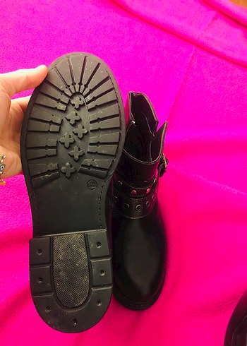 Polaris Deri Gotik Kadın Bot - Görsel 3