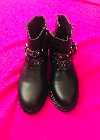 Polaris Deri Gotik Kadın Bot - Görsel 2