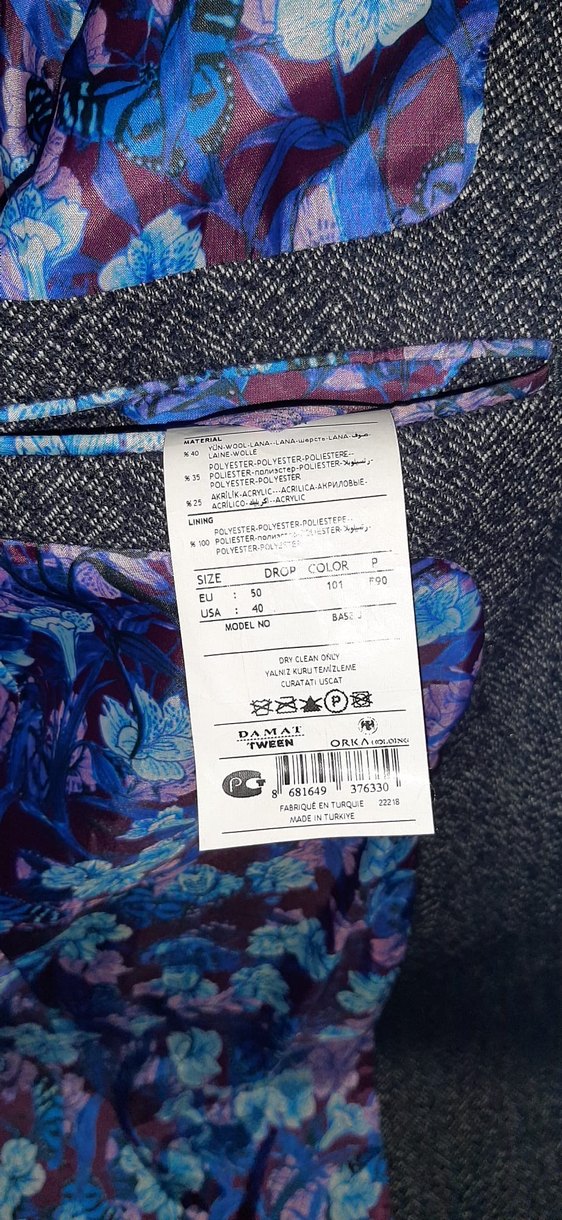 Damat tween Erkek Uzun yün Palto Kürklü - Görsel 4