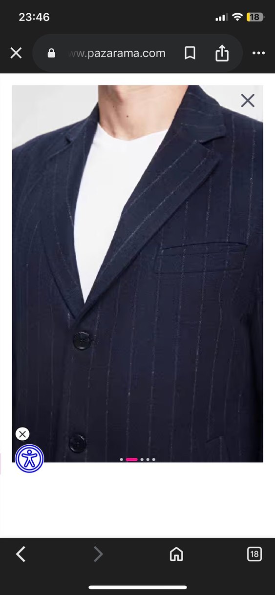 Ds damat erkek yün lacivert palto - Görsel 2