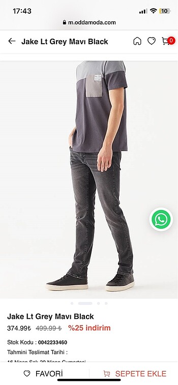 Mavi jeans jake grey pantolon