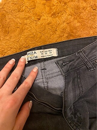 34 Beden Dar paça kargo pantolon gri
