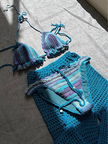 s Beden turkuaz Renk Bikini set