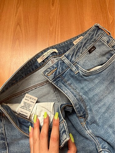 s Beden Normal bel jean pantolon