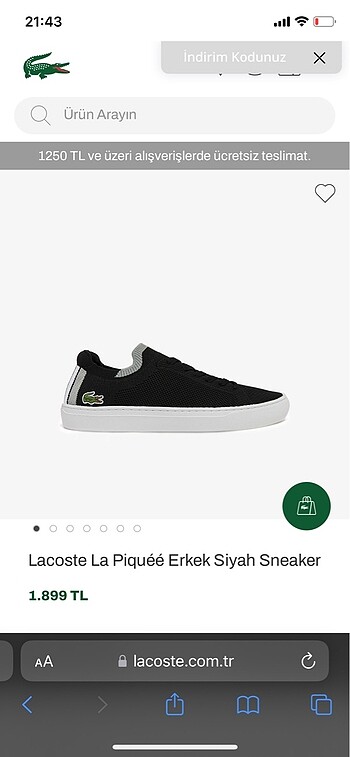 Orjinal Lacoste sneaker